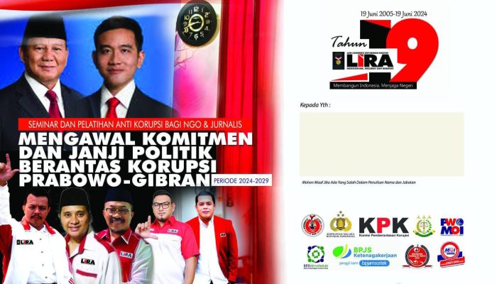 Gubernur dan Wagub LSM LIRA Jatim Koordinasi Persiapan Puncak HUT ke-19