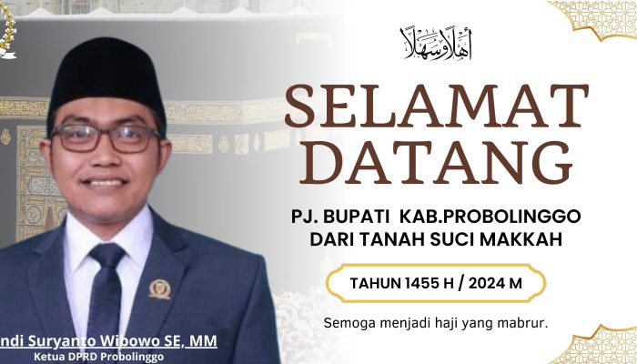 Ketua DPRD Probolinggo Mengucapkan Selamat Datang dari Tanah Suci Makkah