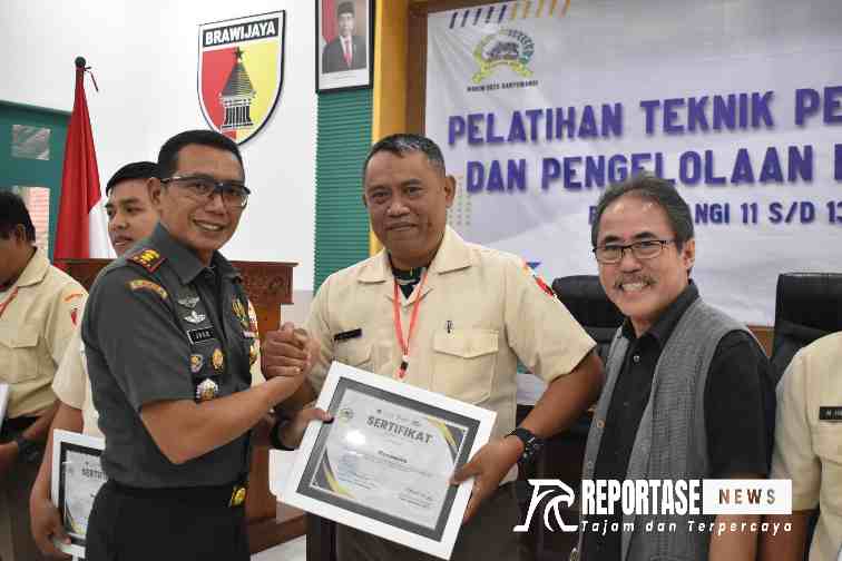 Letkol Arh Joko Sukoyo, S.Sos. M. Han. Dandim 0825/Banyuwangi, bersama Direktur Utama Akshara Institute Ahmed Kurnia,