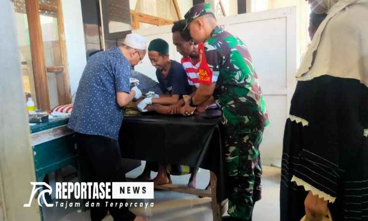 Babinsa Kaliboto Lor, Koramil 0821/12 Jatiroto, Serda Syafiudin.