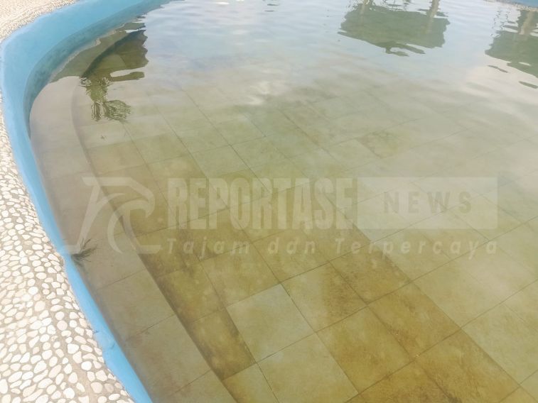 Kondisi kolang renang di wisata Silo Aji Park 