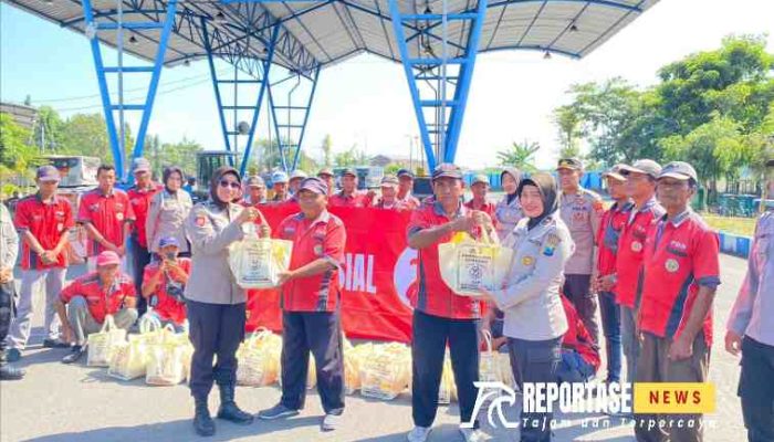 Bantuan Sosial Polres Nganjuk, Kiprah Polwan Peringati HUT Bhayangkara ke-78 Tahun