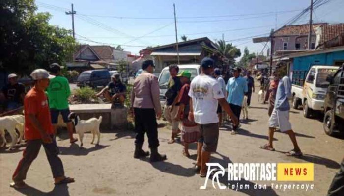 Himbau Kamtibmas, Bhabinkamtibmas Polsek Banyuanyar Sambangi Pasar Hewan