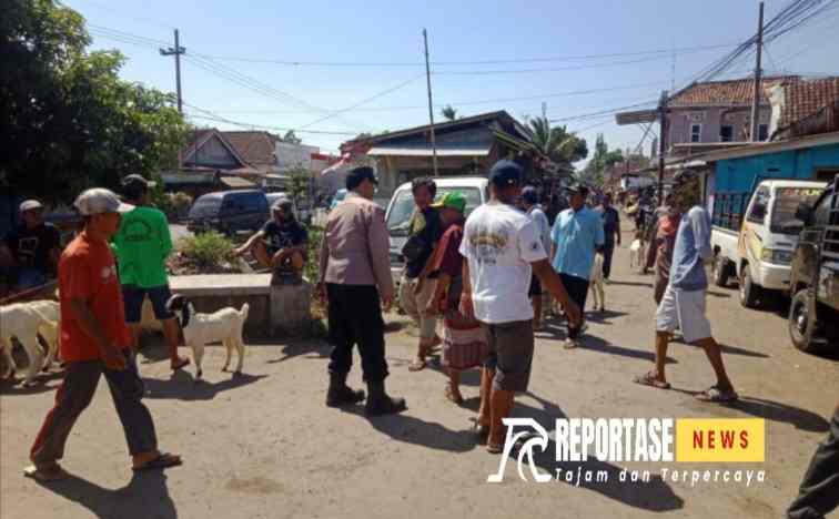 Himbauan Kamtibmas, Bhabinkamtibmas Polsek Banyuanyar Sambangi Pasar Hewan