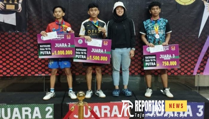 Juara di Kejurprov, Daffa Siap Berlaga Di Kejurnas Tenis Meja Kelompok Umur