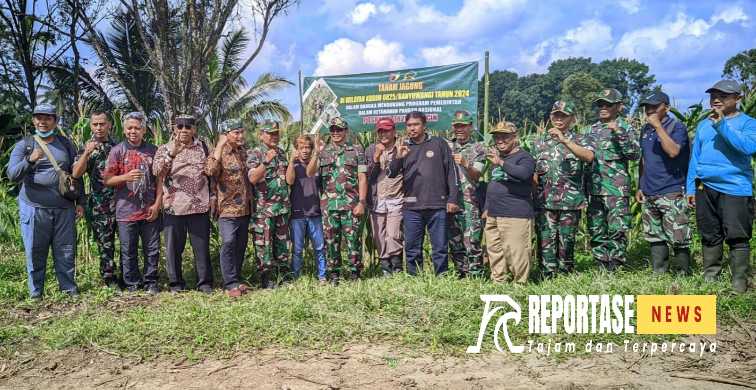 Letkol Arh Joko Sukoyo, S.Sos,. M.Han. Dandim 0825/Banyuwangi bersama para Pasi berkunjung ke Posramil 0825/22 Licin.