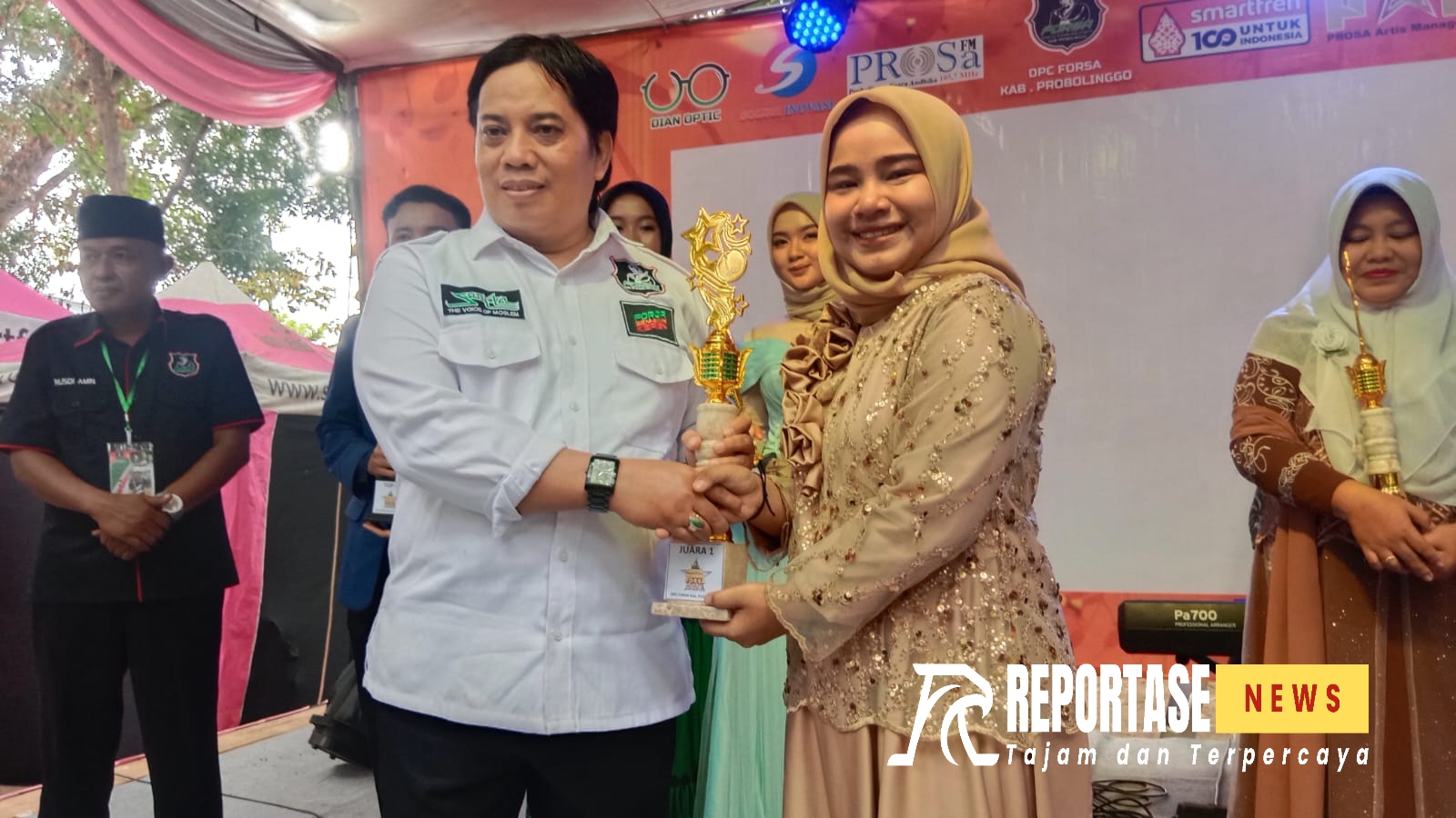 Ketua DPW Forsa Jatim H. Moh.Rifai Al Faris beserta rombongan.