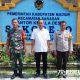Kepala Desa Sukorwjo, Kuhadianto bersama Babinsa dan Bhabinkamtibmas desa setempat.