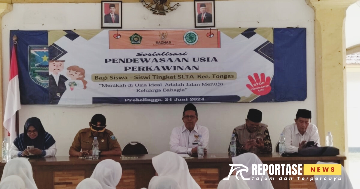 125 siswa dan siswi SLTA di Kecamatan Tongas diberi sosialisasi pendewasaan usia perkawinan.
