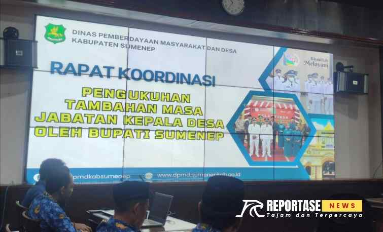 Rapat Koordinasi pengukuhan tambahan masa jabatan kepala desa oleh Bupati Sumenep