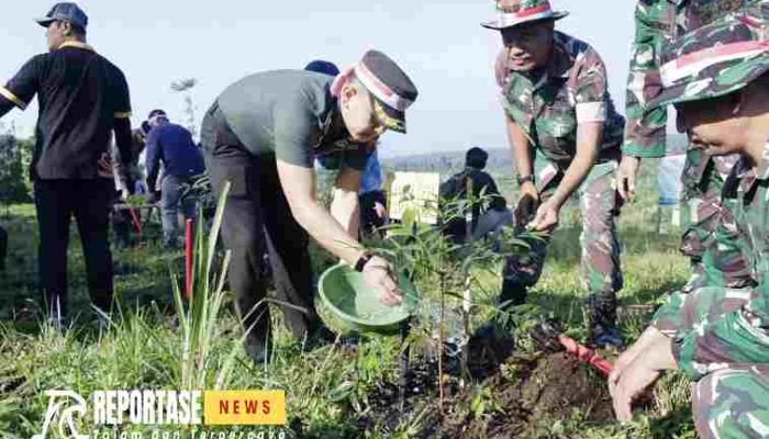 Peringati Hari Bhayangkara ke-78, Kodim Lumajang Laksanakan Penanaman Pohon