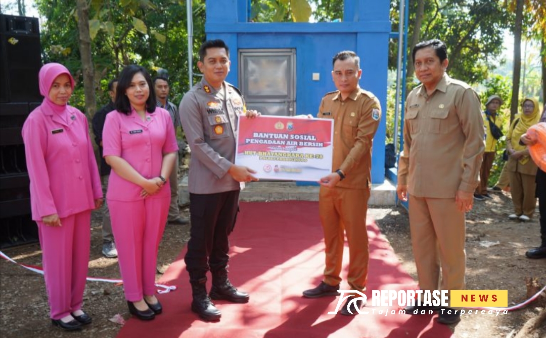 Kapolres Probolinggo Resmikan SPAM di Desa Nogosaren Gading