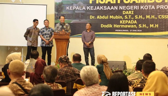 Pisah Sambut Kajari Kota Probolinggo, Pj. Wali Kota Beri Apresiasi