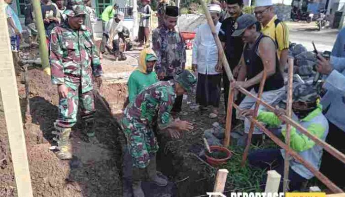 Wujud Binter, Partisipasi Koramil Rowokangkung Pembangunan Masjid Baitun Najah