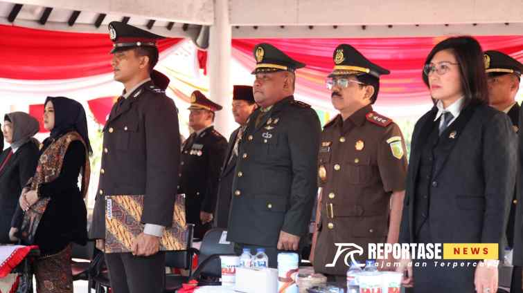 Upacara Memperingati HUT Bhayangkara ke 78 di Lumajang