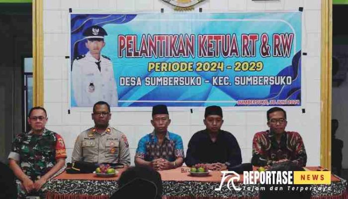 Sinergi Baru, Babinsa Wakili Danramil Hadiri Pelantikan RT RW Desa Sumbersuko