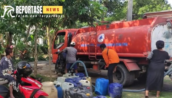 BPBD Probolinggo Salurkan Air Bersih Ke Desa Tegalsono