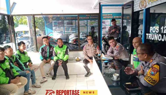 Satlantas Polres Sumenep Ajak Driver Online Diskusi Soal Keselamatan Berkendara