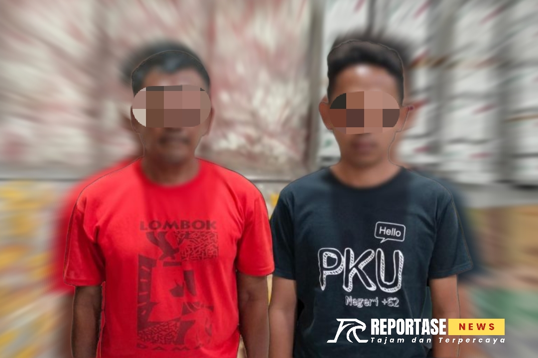 dua orang tersangka pengedar pil koplo di Gang Sentono, Kota Probolinggo.