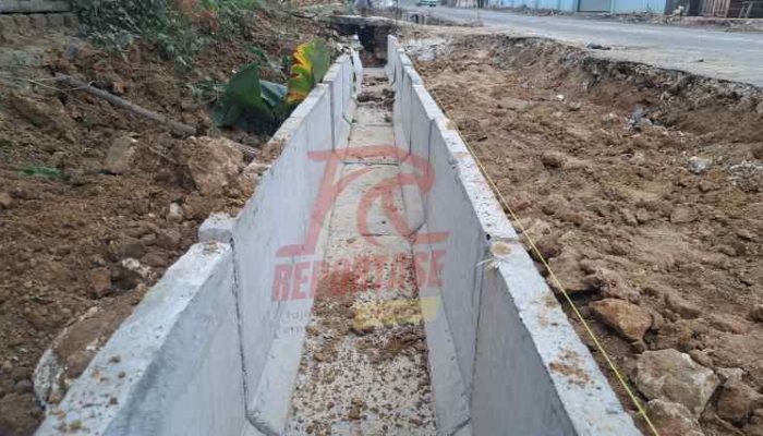 Kualitas Beton Precast U-Ditch Diduga Tidak Sesuai Spek