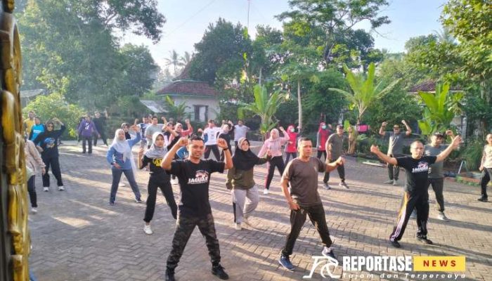 Senam Anjangsana, Danposramil Kedungjajang: Tingkatkan Kebugaran dan Semangat Kerja