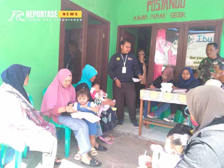 Sertu Edi Kuswanto pendampingan di Posyandu