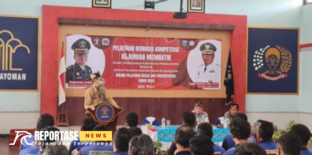 pelatihan berbasis kompetensi kejuruan membatik di Rumah Tahanan Negara (Rutan) Kelas IIB Kraksaan