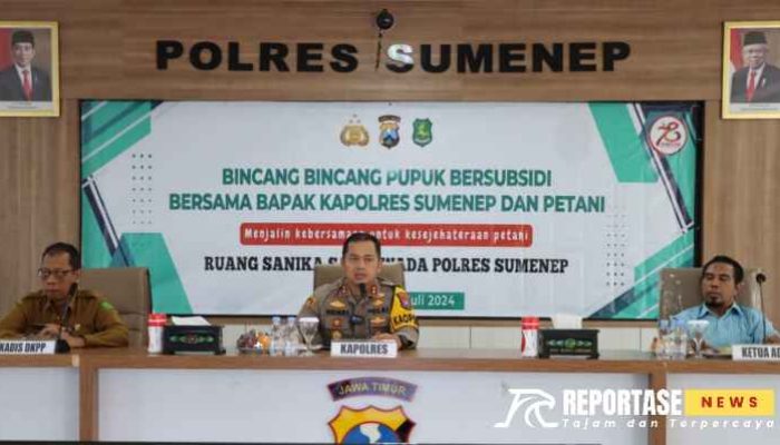 Tingkatkan Kesejahteraan Petani, Polres Sumenep Bincang Pupuk Bersubsidi