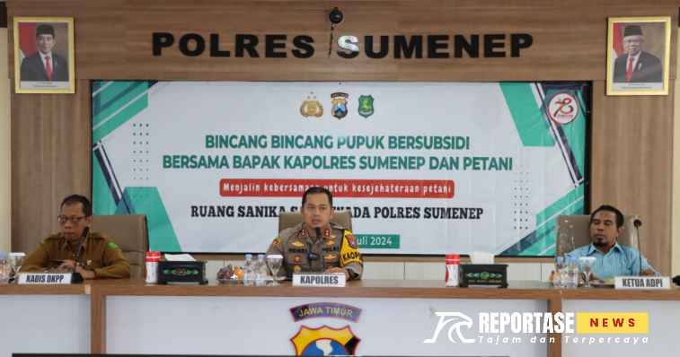 Polres Sumenep menggelar Bincang-Bincang Pupuk Bersubsidi bersama para petani