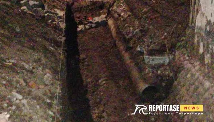 Puluhan Gorong-Gorong Proyek Bagunan Rehabilitasi Avour Jalan Raya Provinsi Raib 
