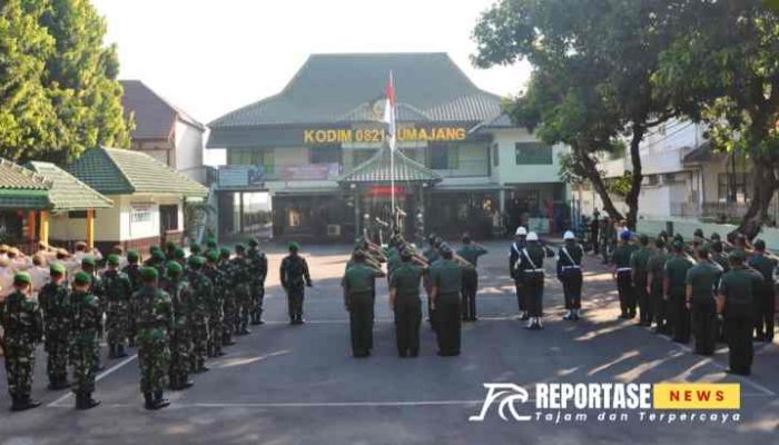 Pimpin Upacara Bendera 17, Kasdim 0821/Lumajang Bacakan Amanat Panglima TNI 