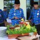 Penjabat (Pj) Bupati Probolinggo H Ugas Irwanto, S.Sos., M.Si didampingi Staf Ahli, Asisten dan sejumlah pejabat di lingkungan Pemerintah Kabupaten (Pemkab) Probolingg, Tasyakuran ini ditandai dengan pemotongan tumpeng
