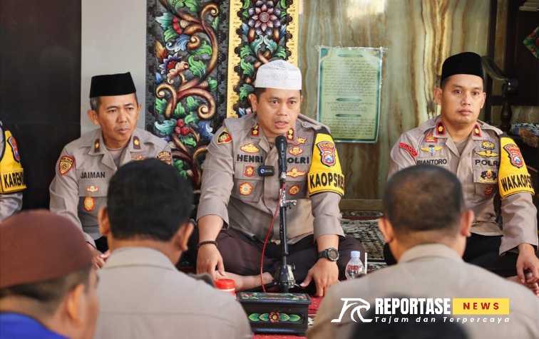 Kapolres Sumenep Akbp Henri Noveri Santoso, S.H., S.I.K., M.M., memimpin pelaksanaan peringatan Tahun Baru Islam 1446 H