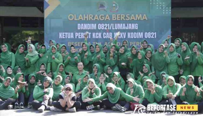 Dandim 0821/Lumajang Ajak Jajaran TNI dan Persit Tahes Lewat Olahraga