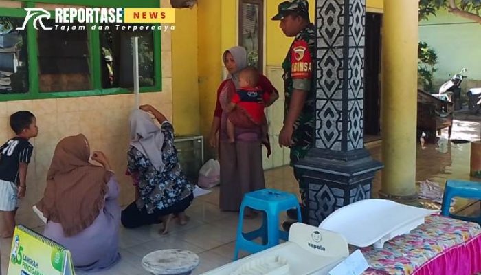 Dukungan Babinsa Dawuhan Wetan dalam Imunisasi: Meningkatkan Kesehatan Anak Sejak Dini