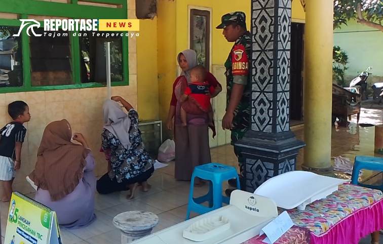 Serda Anto Budi Hartotok, aktif mendampingi kegiatan imunisasi di Posyandu Mawar Dusun Kedungkangkung