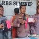 Kapolres, AKBP Henri Noveri Santoso didampingi Wakapolres dan Kasatreskrim Sumenep saat konferensi pers, @by_reportasenews.net