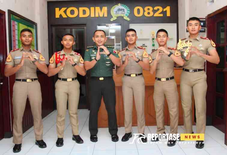 Kunjungan silahturahmi dari siswa Taruna Akademi Militer (Akmil) di Kodim 0821/Lumajang