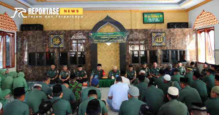 Dandim 0821/Lumajang Letkol Inf Ronny Wijaya Koesuma dalam acara Peringatan 1 Muharam