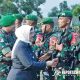 Forkopimda Lumajang sambut kepulangan personel Satgas Pamtas RI–PNG Yonif 527/Baladibya Yudha di Markas Yonif 527/Baladibya Yudha