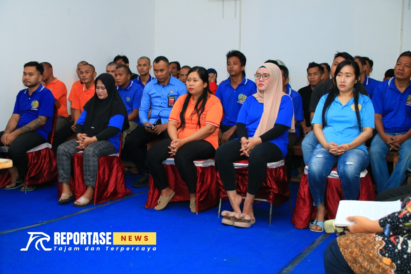 Tahanan Kurang Mampu di Lapas Banyuwangi Bisa Dapatkan Bantuan Hukum Gratis 2 Peserta penyuluhan melibatkan 50 orang tahanan.