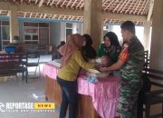 Pendampingan Babinsa dalam Kegiatan Pelayanan Posyandu di Desa Ledoktempuro