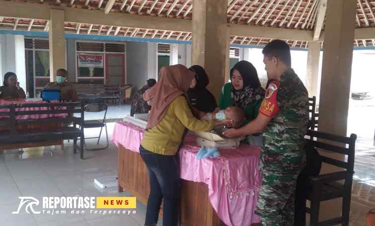 Koptu Faisal Nursalam, turut serta dalam kegiatan pendampingan Posyandu Mawar Merah