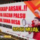 Poster seruan aksi warga Kangayan, tangkap Arsan mafia ijazah palsu begal Dana Desa (DD)