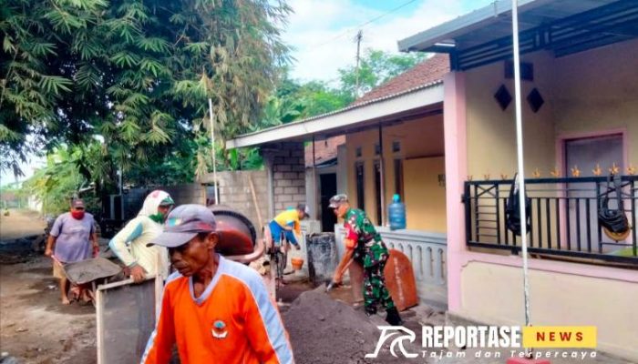 Kolaborasi Warga dan Babinsa Kebonsari, Drainase Baru Antisipasi Musim Hujan