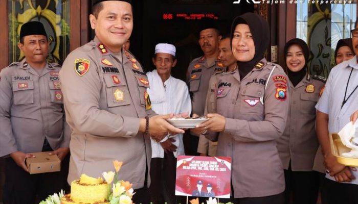 Pengajian dan Potong Tumpeng, Cara Kapolres Sumenep Rayakan Ulang Tahun Anggota