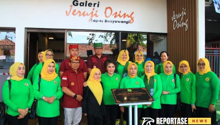 Anna Reynhard Resmikan Galeri Osing Jeruji Lapas Banyuwangi