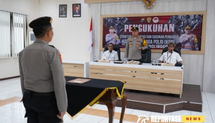 Kapolres Probolinggo Kukuhkan Komite Olahraga Polri
