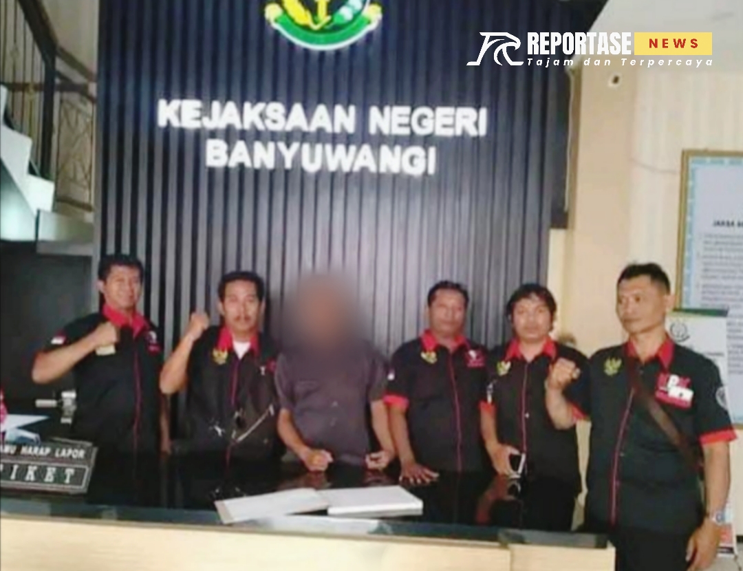 LSM KPK Nusantara DPC Banyuwangi meminta pihak DPU - Pengairan Kabupaten Banyuwangi tindakan tegas pelaku pemotongan pohon di area sempadan sungai Sumberwadung kecamatan genteng,