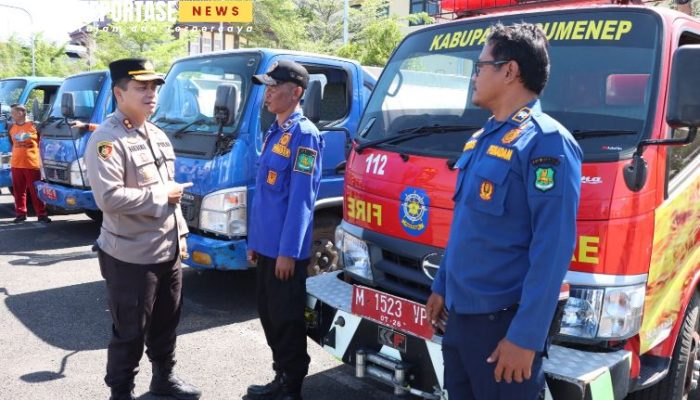 Apel Gabungan Bantuan Air Bersih Polres Sumenep